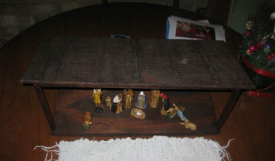A homemade Christmas Nativity scene; photo courtesy KSmith Media, LLC